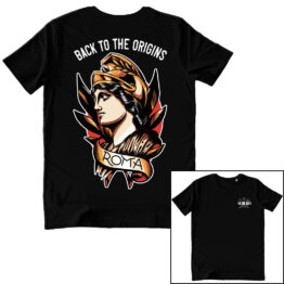 T-SHIRT UNISEX F+R - DEA ROMA black