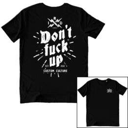 T-SHIRT UNISEX F+R - DON'T FUCK UP black