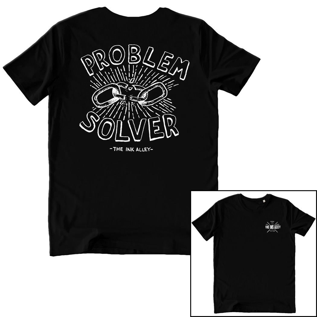 T-SHIRT UNISEX F+R - PROBLEM SOLVER black