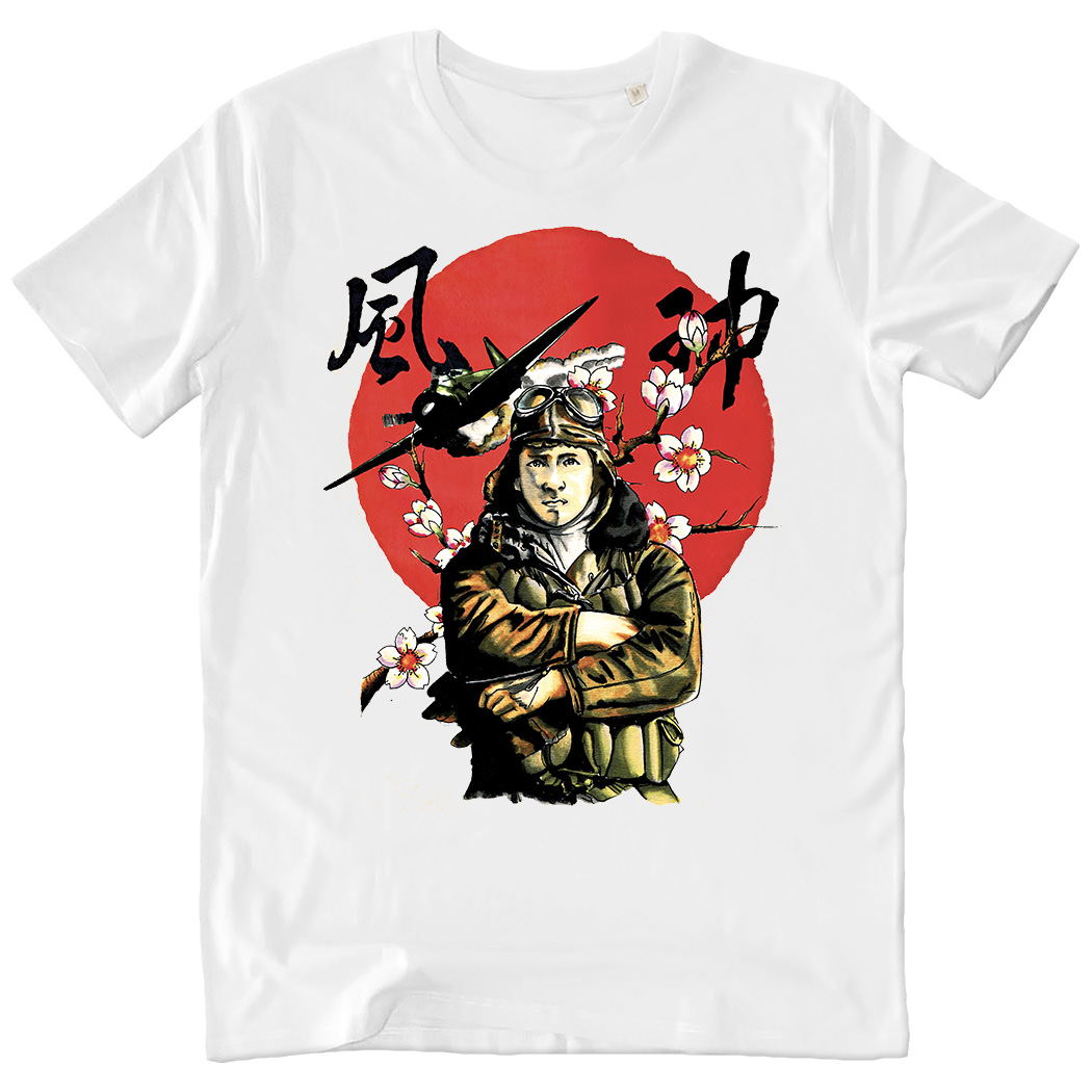 T-SHIRT UNISEX - KAMIKAZE white