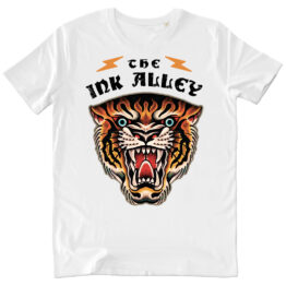 T-SHIRT UNISEX - TIGER white